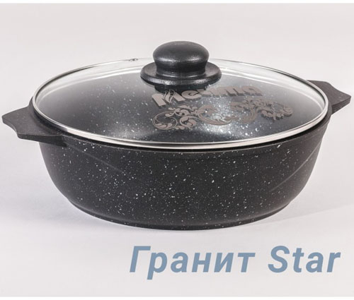 Жаровня 3л Гранит ультра
