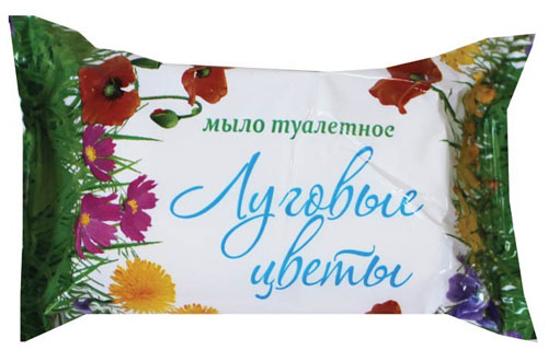 Мыло туалетное 90гр СТАНДАРТ Луговые цветы