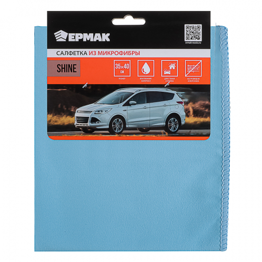 Салфетка из микрофибры, 35х40см, Shine