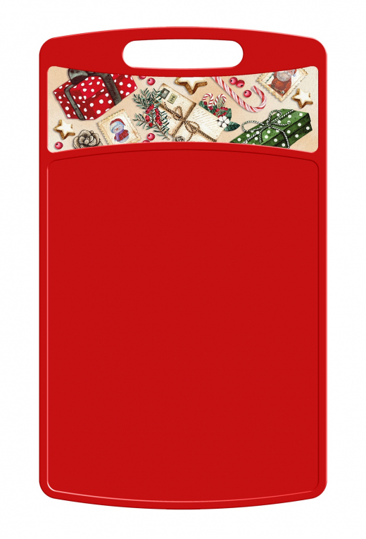 ИГРУШКИ - доска разд прямоуг 335x220x4мм красный