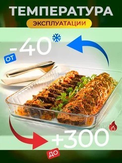 БОРЖАМ - форма с крышкой 1,95л прямоуг (256*220*60мм)