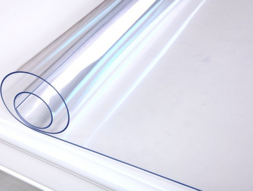 Гибкое стекло, ПВХ, прозрачное, 60x96x0,08см