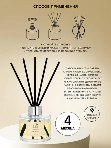 Диффузор Home Perfume,100 мл. Million