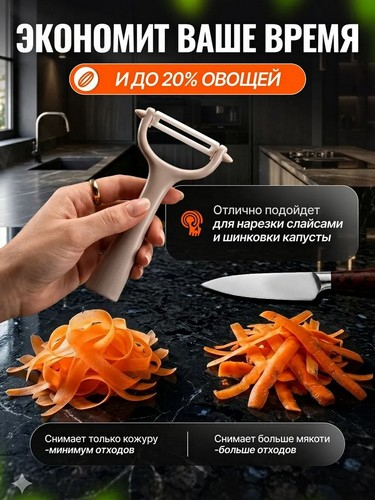 Овощечистка, керамическое горизонтальное лезвие Фудзи