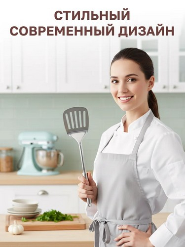 Набор кухонных принадлежностей 7пр нерж сталь Альфа
