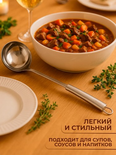 АЛЬФА - половник глубокий нерж. сталь