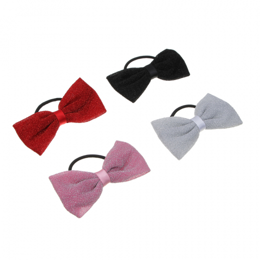 Резинка для волос, d5см, полиэстер, 4 цвета, ACS-133нг