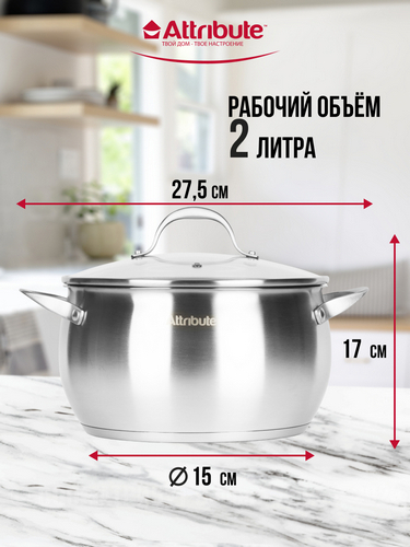 Кастрюля 2,5л с крышкой ECLIPSE