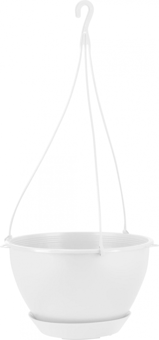 АФИНА - горшок подвесной 4,5л белоснежный жасмин