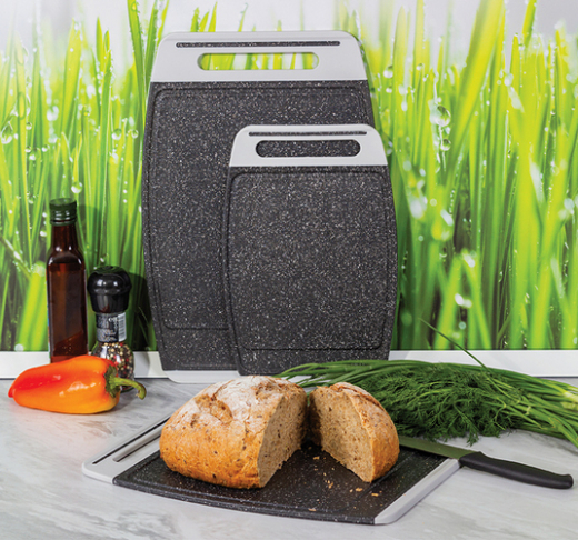 Доска разделочная ХЕВИ 350х240мм ЧЕРНЫЙ КАМЕНЬ