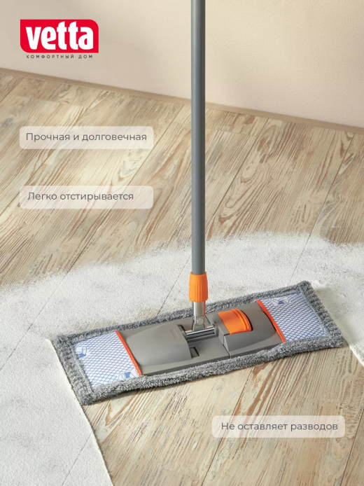 Насадка для швабры из микрофибры 44х15см