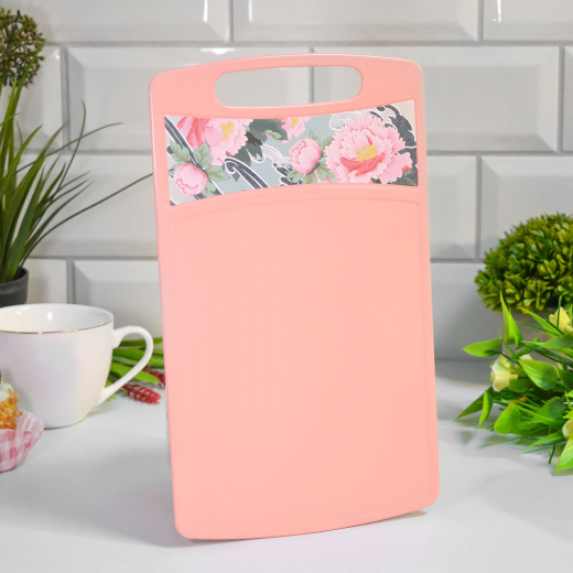 САД ПИОНОВ - доска разд прямоуг 260x155x3,5мм розовый