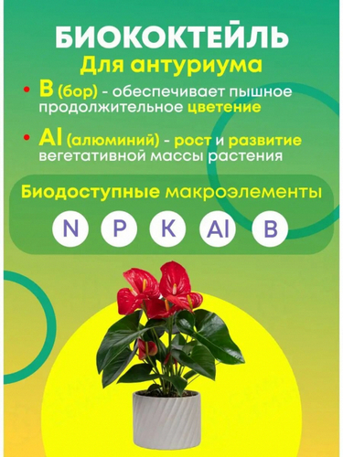Удобрение 0,25л для Антуриума БИОКОМПЛЕКС