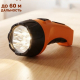 Фонарь аккумуляторный 4 ярк. LED, вилка 220В, пластик, 13x5,3 см