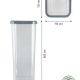 Банка 2,2л для сыпучих CUBBO SCANDI серый
