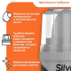Крем для обуви 50мл блеск банка с губкой черный SILVER