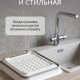 Сушилка для посуды складная 36x12х31см пластик силикон