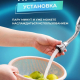 Аэратор для смесителя, на шланге, поворотный, нерж сталь, ПВХ, пластик, хром