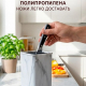 Подставка для ножей 10x10x22,5см, полипропиленовые разделители Мрамор
