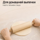 Скалка деревянная тм Vetta c вращающимися ручками, 42*5см