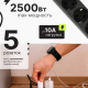 Удлинитель, сетевой фильтр 5 гнезд 3м BY Black, выкл., 2500Вт,чёрный