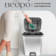 Контейнер для мусора с педалью 15л Степ белый